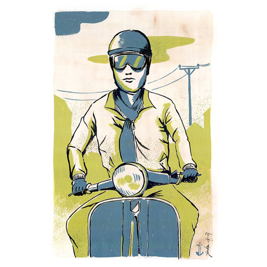 scooter-vespa-illustration-gouache-jordan-gentes