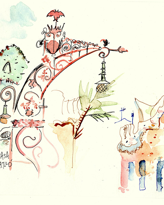 croquis-lampadaire-antoni-gaudi-barcelona-jordan-gentes