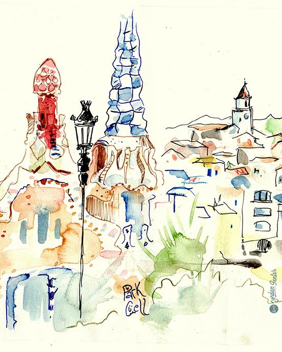 croquis-park-guell-antoni-gaudi-barcelona-jordan-gentes